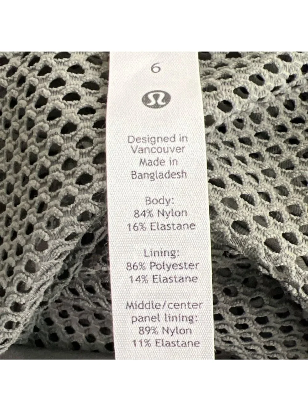 LULULEMON Relaxed Fit Mesh Jacket Gray Sage Sz 6 #W3EZOS NWOT